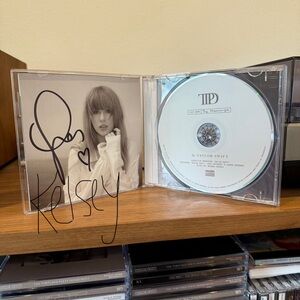 Taylor Swift Tortured Poets Department TTPD Signed CD with Heart